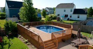 oval pool deck ideas