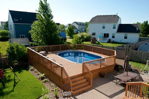 Creative Oval Pool Deck Designs for Your Backyard Oasis