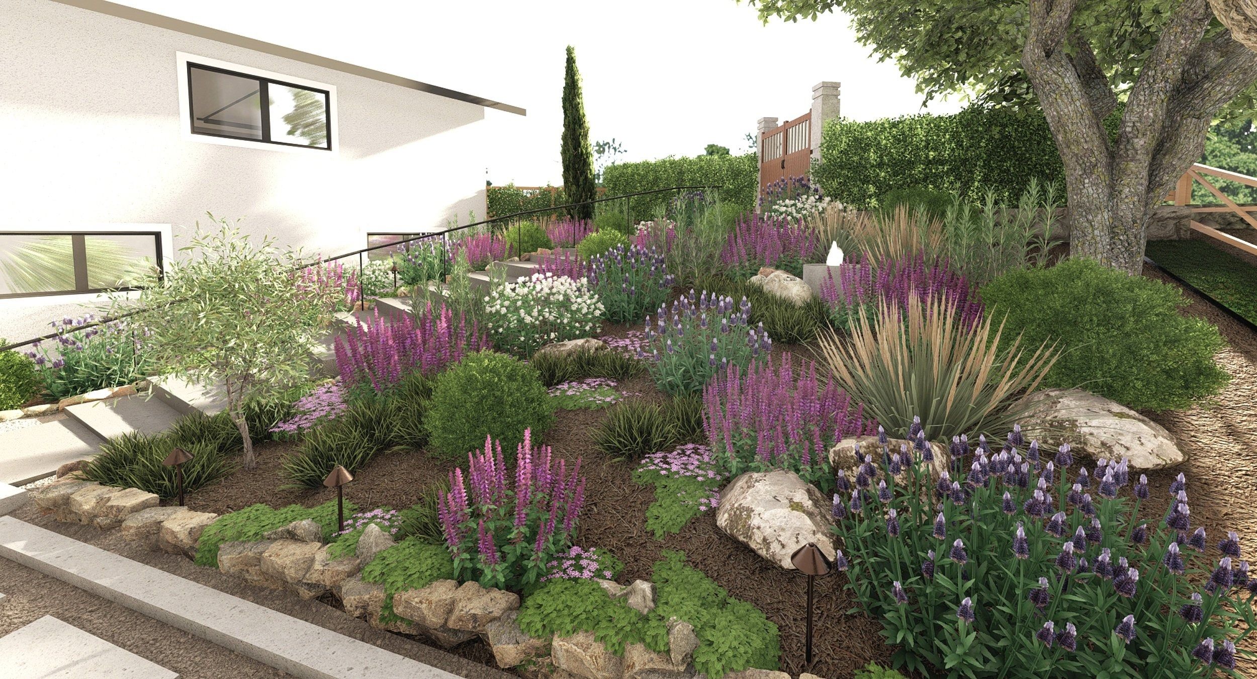 Creating a Beautiful Landscape on a Sloped Front Yard