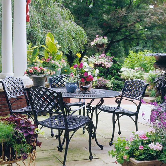 wrought iron patio furniture