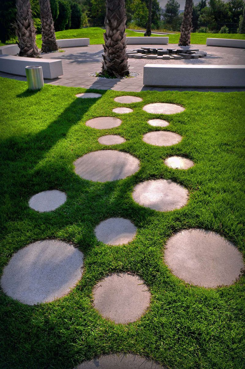 Circular Stepping Stones: A Pathway to Serenity