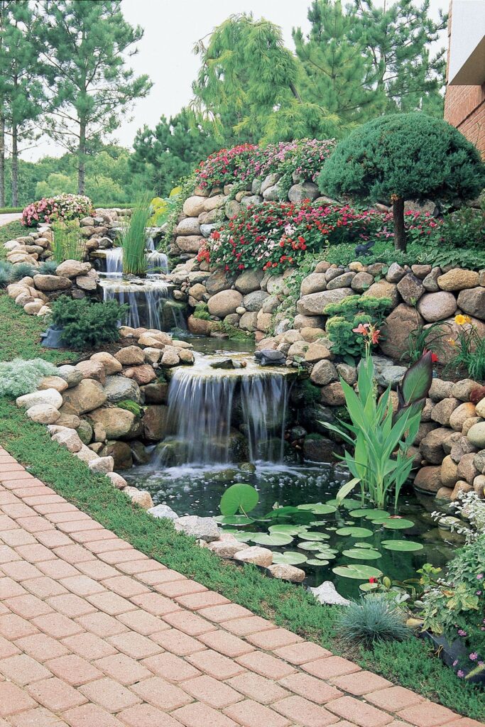 garden waterfalls