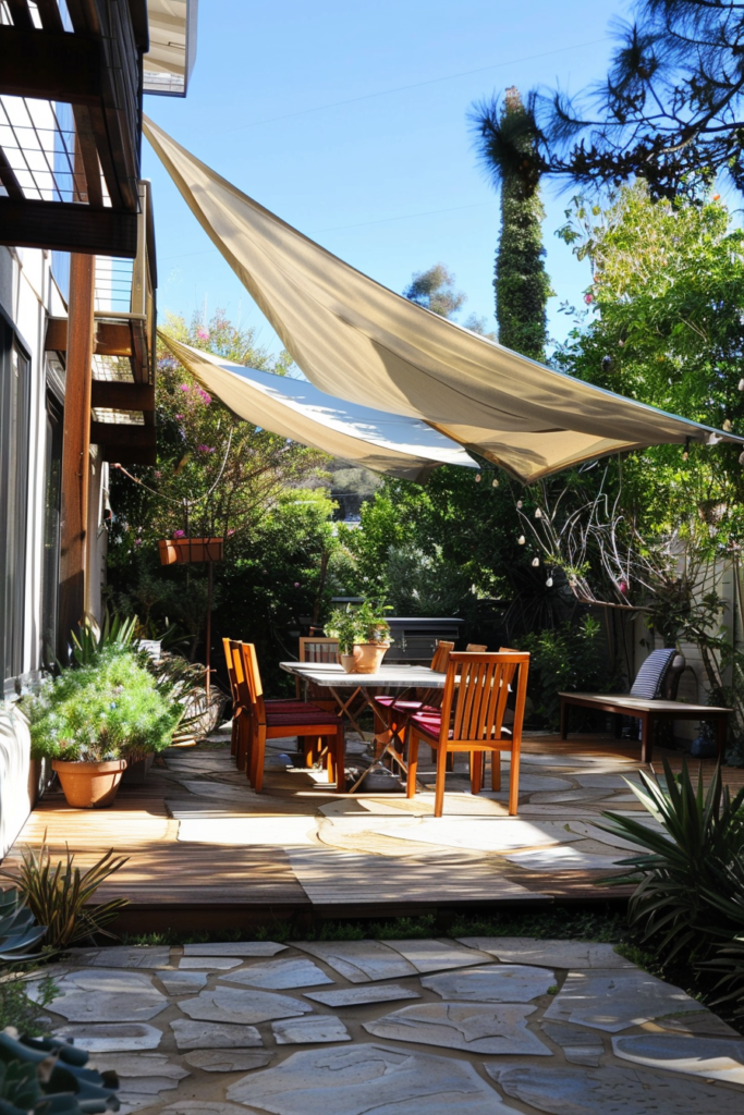 covered patio design on a budget