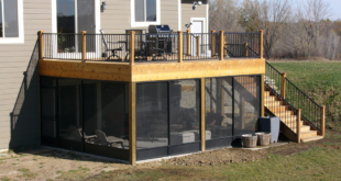 deck with screened in porch