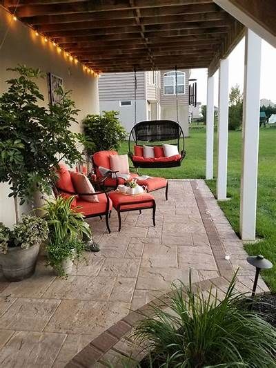 patio ideas under deck