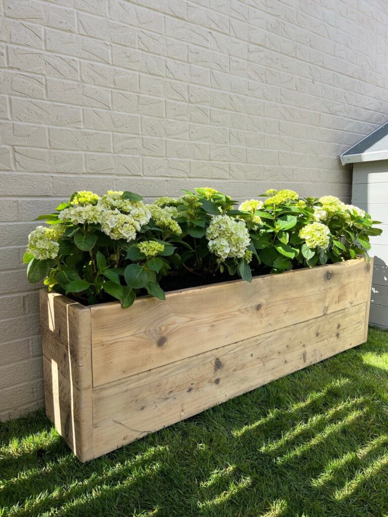 rustic garden planters