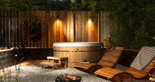 small garden hot tub ideas