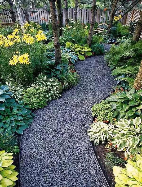 A Beautiful Garden Pathway: A Tranquil Journey through Nature’s Beauty