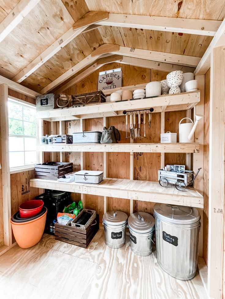 small garden tool shed