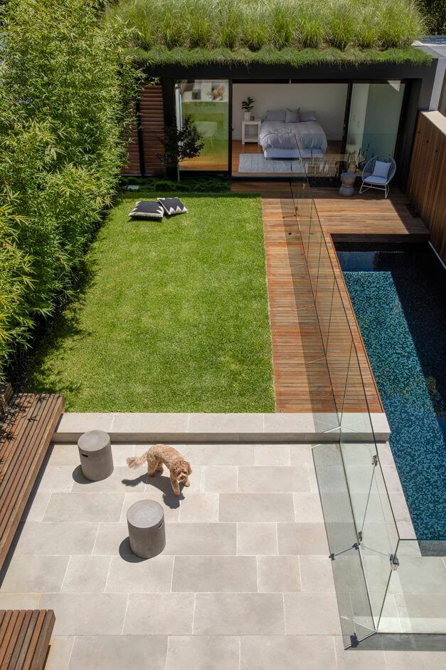 small garden with pool