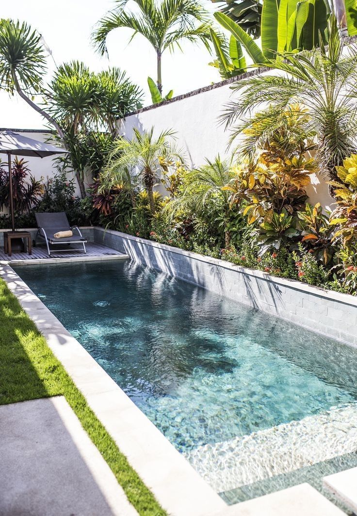 A Cozy Oasis: A Small Garden Oasis Complete with a Pool