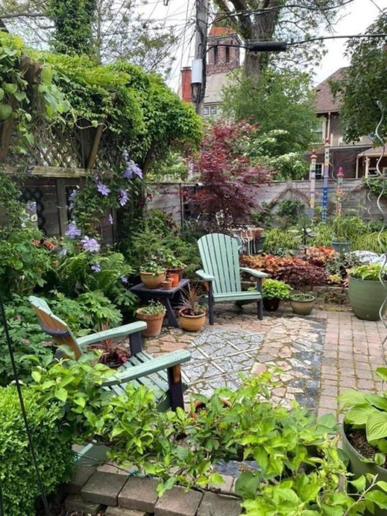 small patio garden