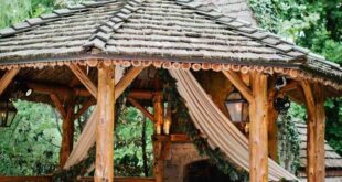 wooden gazebo