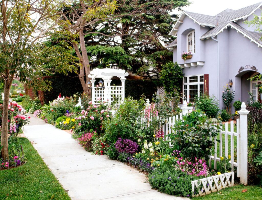 front yard flower garden ideas