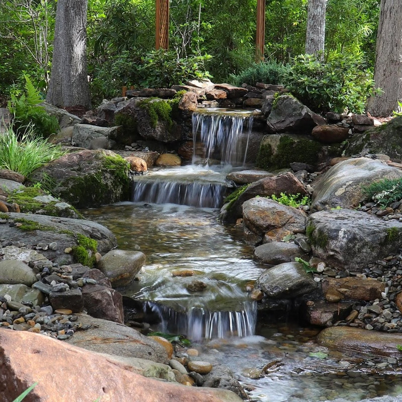 garden waterfalls