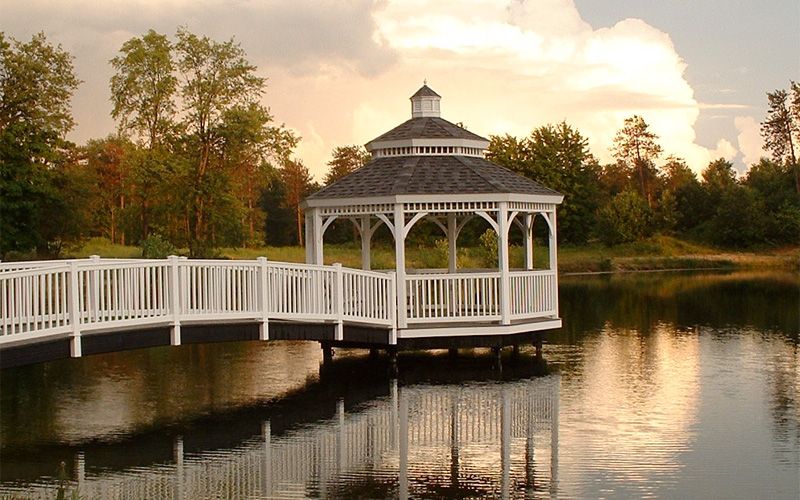 A Stunning White Gazebo: A Timeless Addition to Any Outdoor Space
