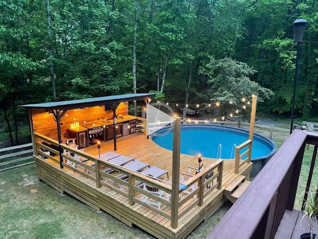 cheap pool deck ideas