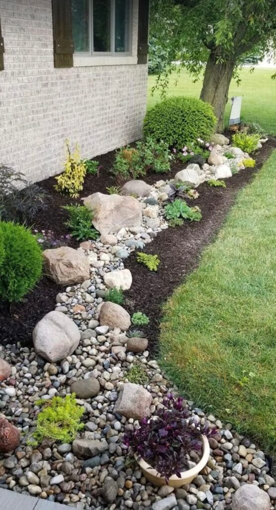 backyard ideas with rocks