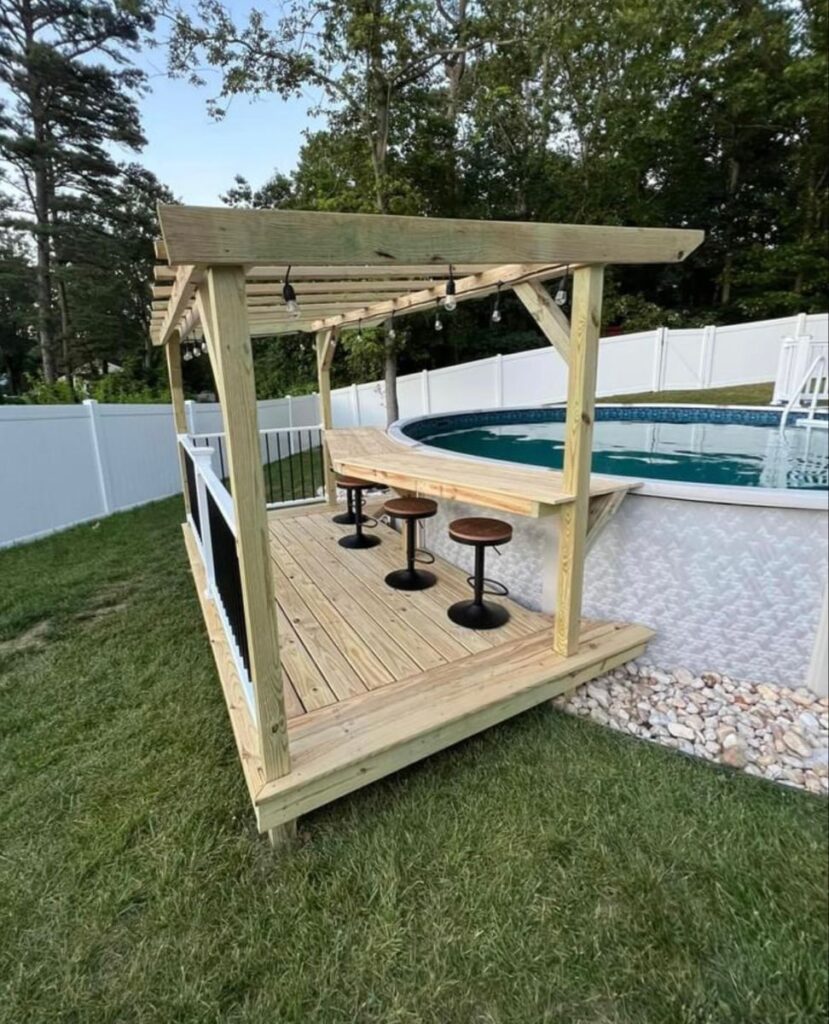 cheap pool deck ideas