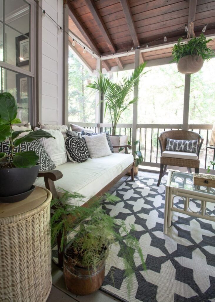 small screened in porch decorating ideas