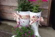 rustic garden planters