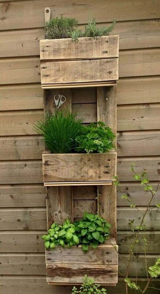 rustic garden planters