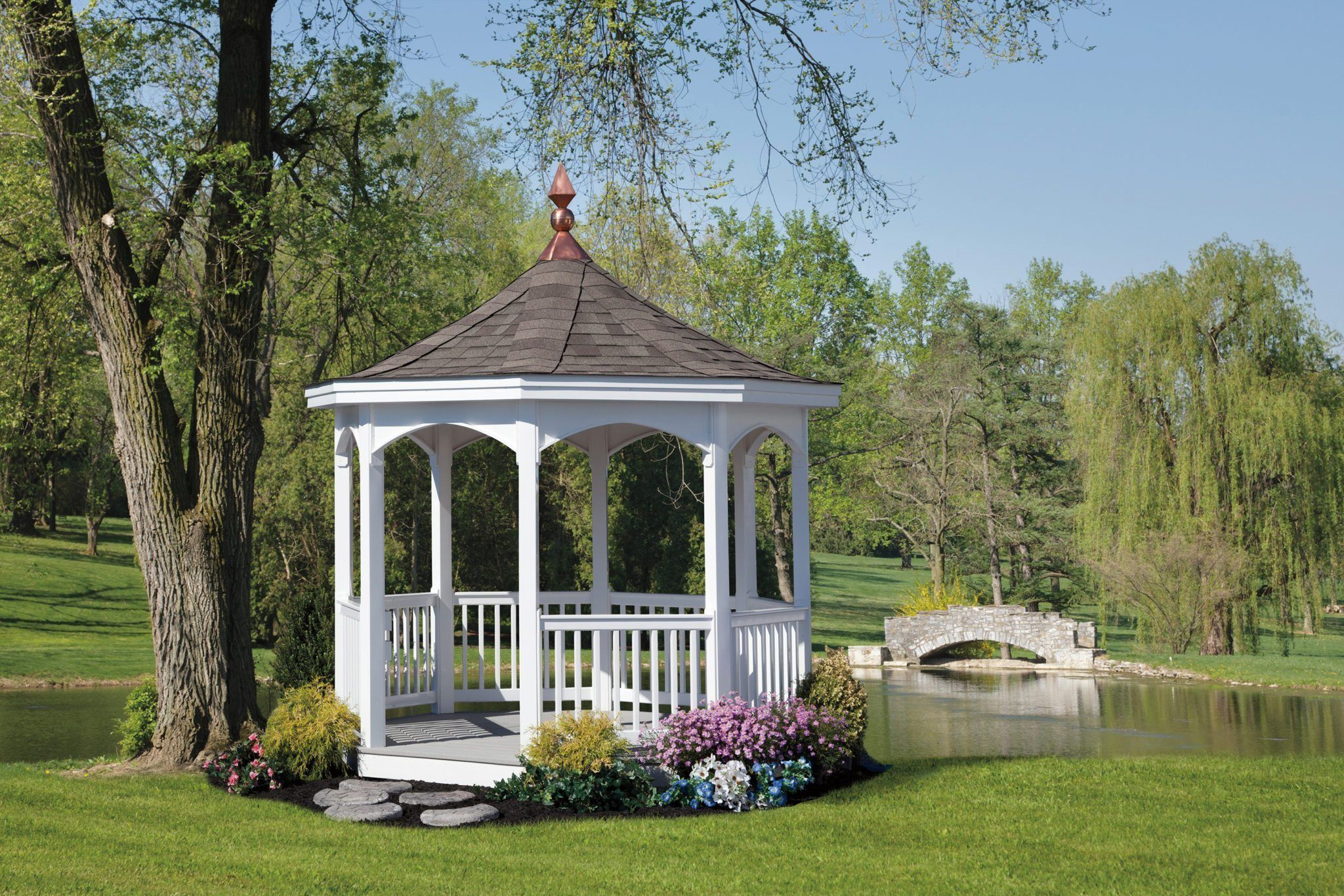Charming White Gazebo: A Perfect Addition to Your Outdoor Space