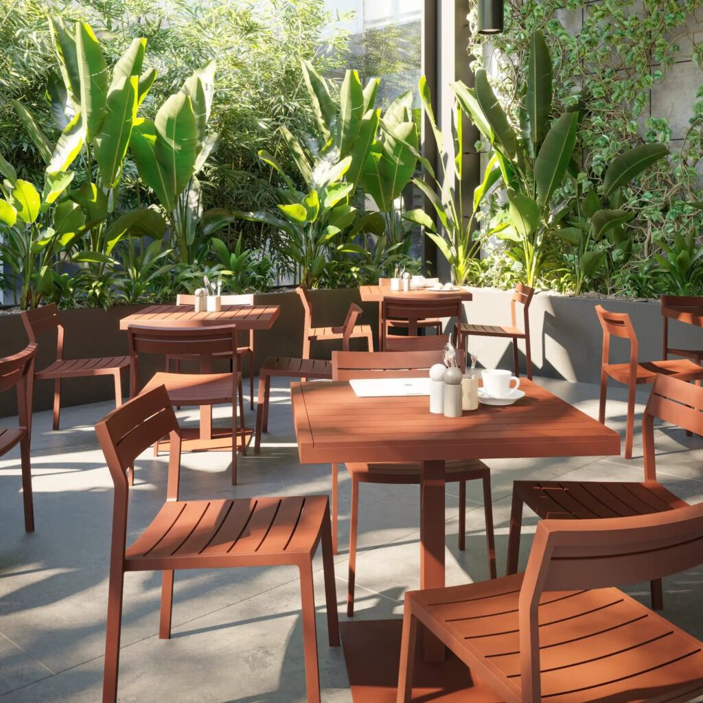 garden tables and chairs