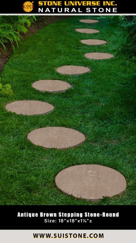 round stepping stones