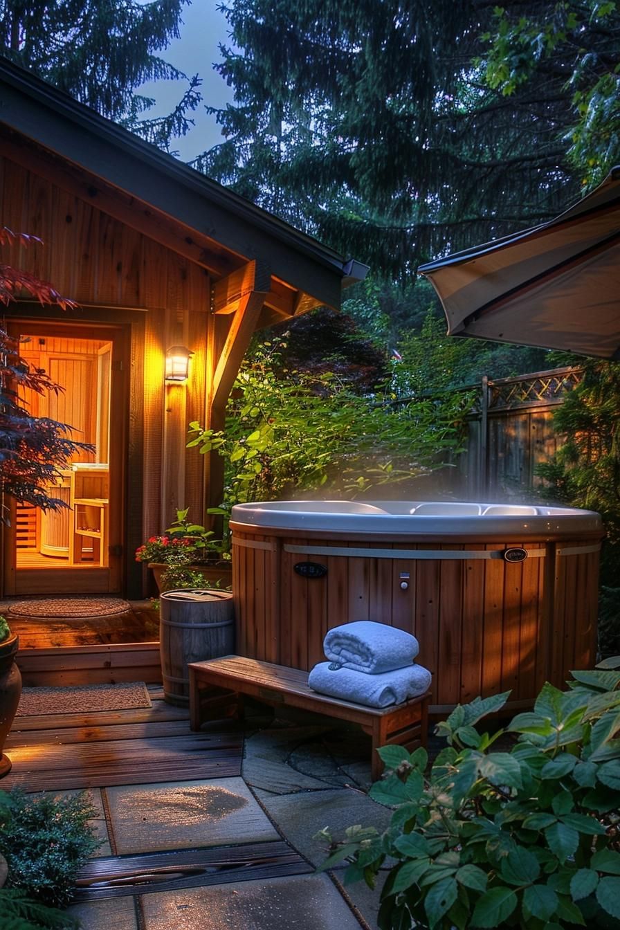 Compact Garden Hot Tub Ideas for Cozy Outdoor Retreats