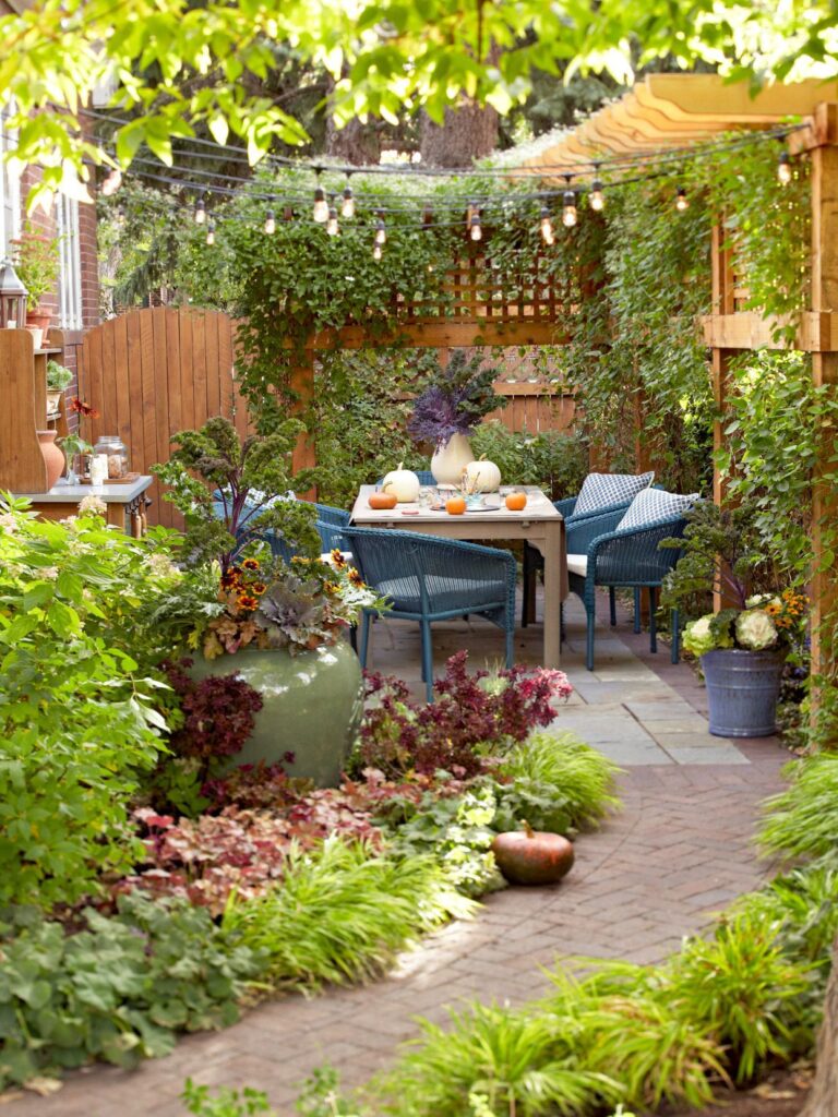 small garden patio