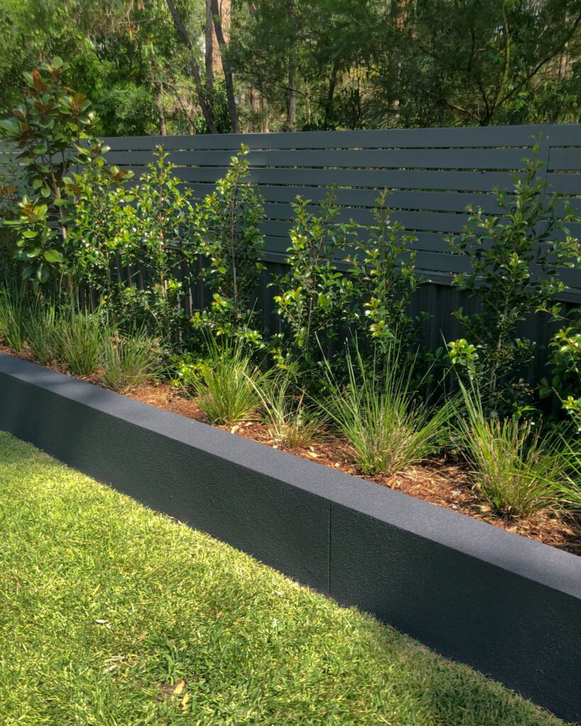 small garden retaining wall