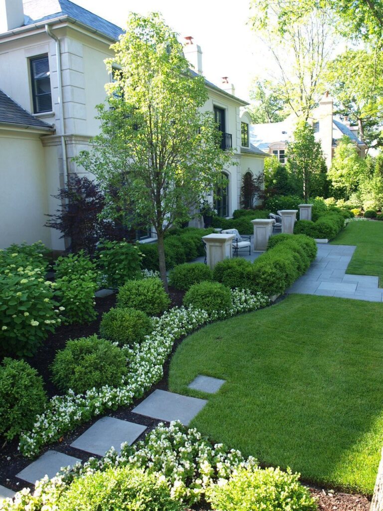 simple landscaping front yard