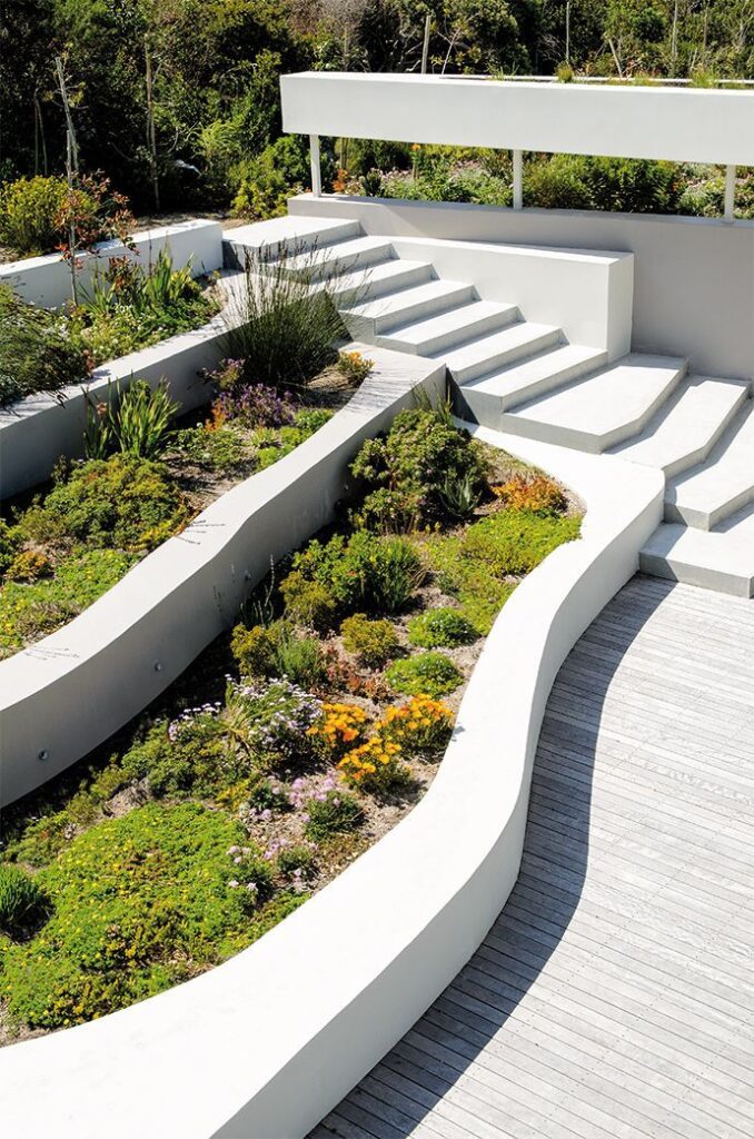 sloped backyard landscaping