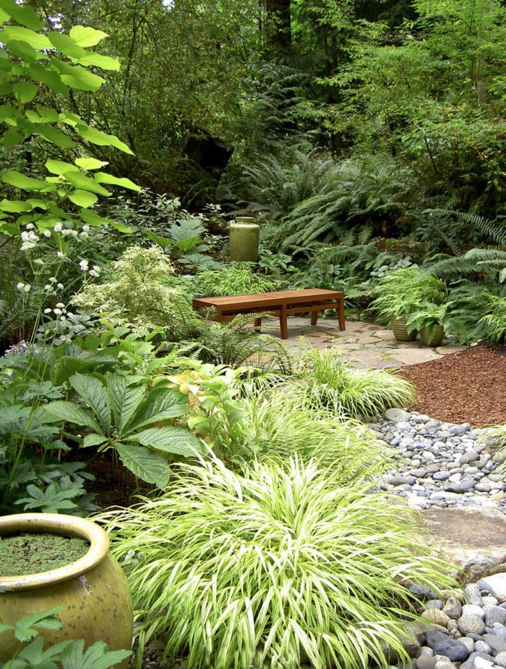 shade garden design