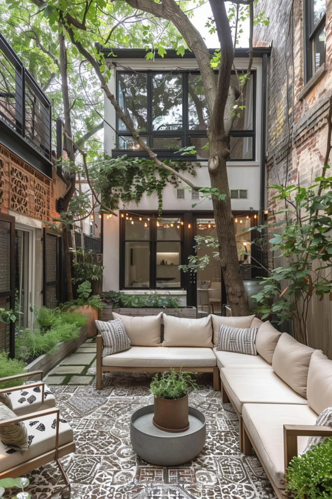 small garden patio