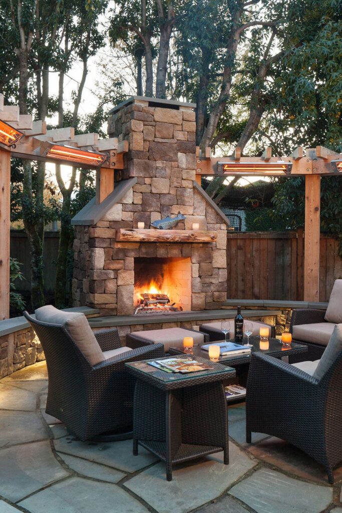 outdoor fireplace ideas