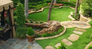 large backyard landscaping