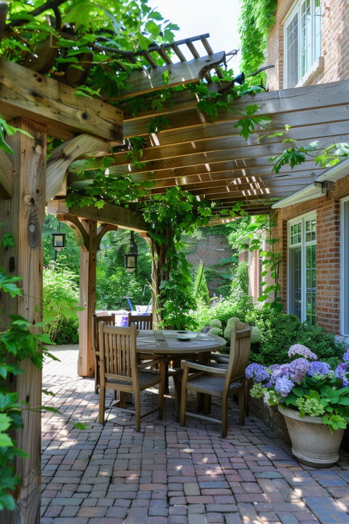 covered patio design on a budget