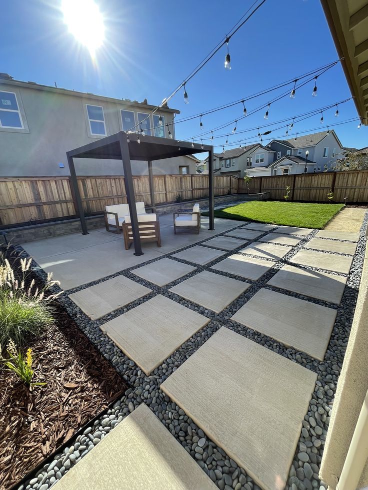 backyard concrete patio ideas