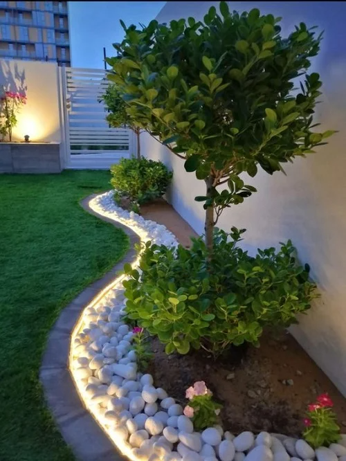 backyard ideas rocks