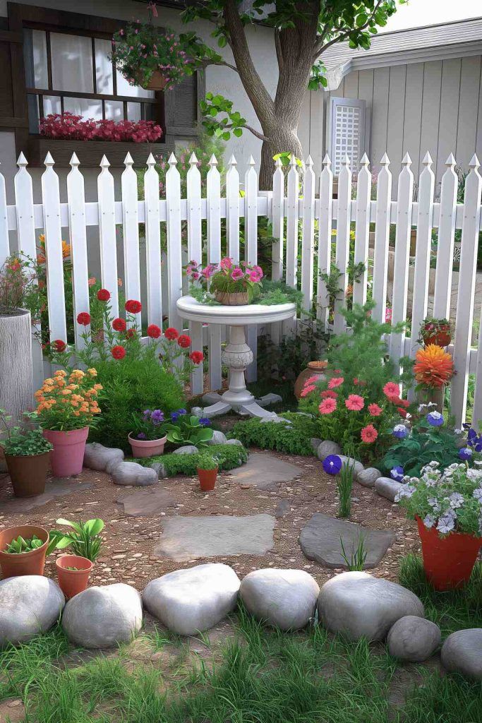 corner garden ideas backyards