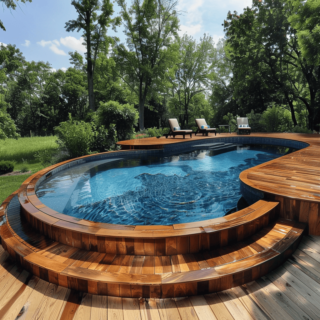 Creative Ideas for Designing an Above Ground Pool Deck