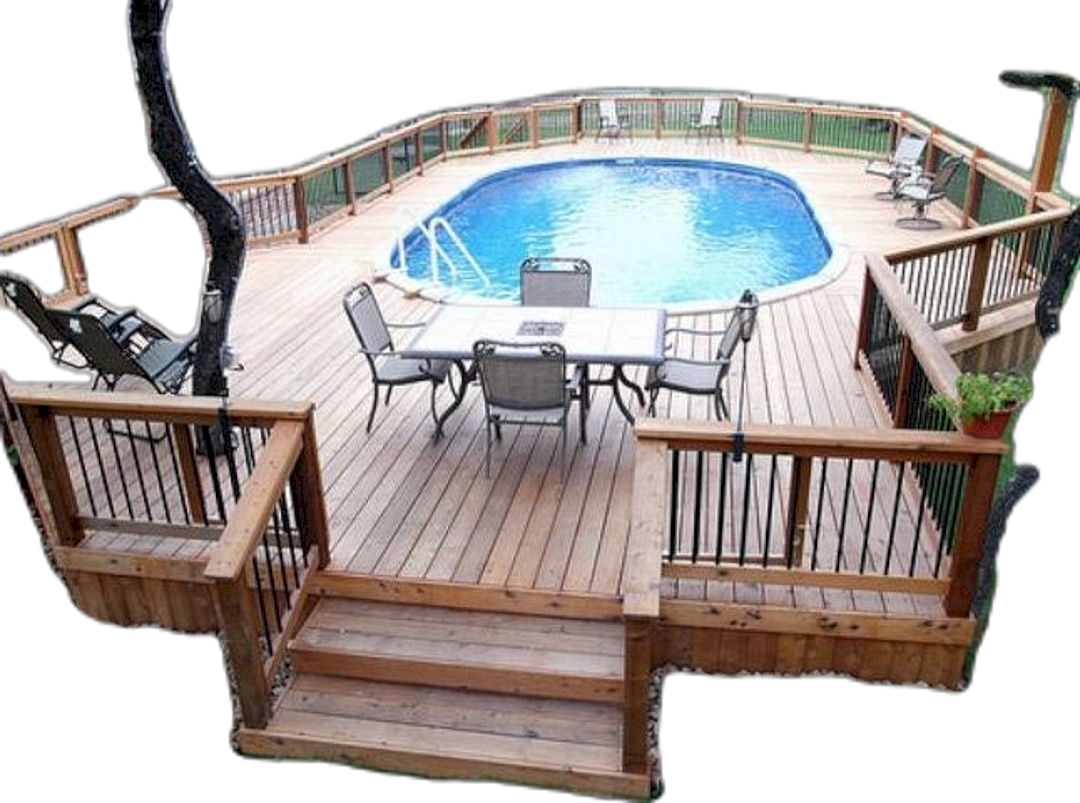 Creative Oval Pool Deck Designs for an Inviting Outdoor Space