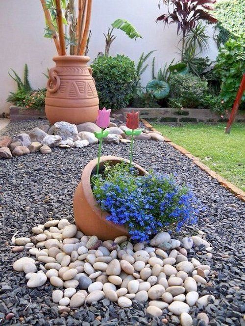 backyard ideas rocks