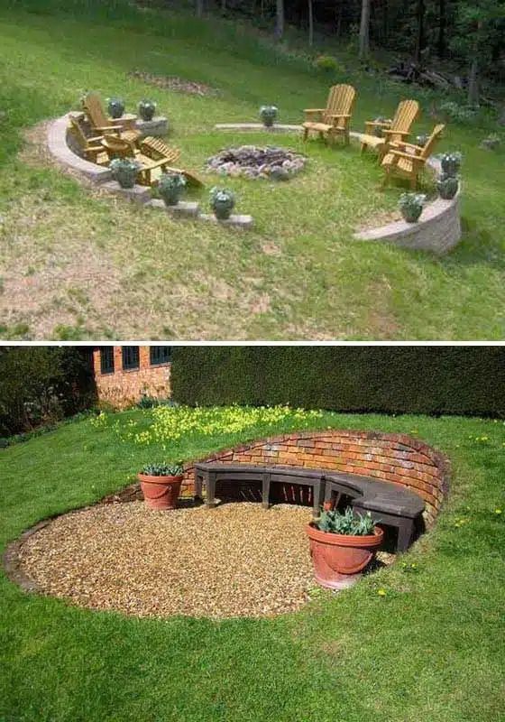 garden ideas on a slope