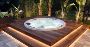 backyard ideas with hot tub