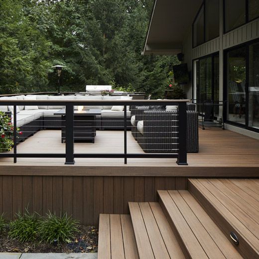 Creative and Stylish Composite Deck Design Inspiration