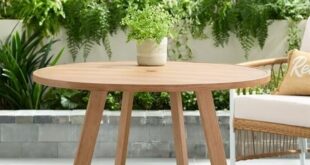 round outdoor table