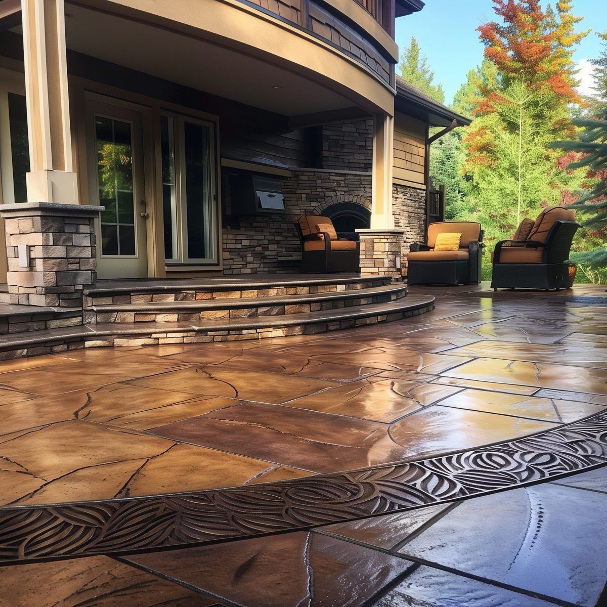 The Beauty of Stamped Concrete Patios: A Versatile Outdoor Flooring Option
